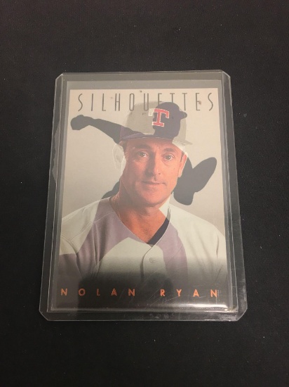 1993 Studio Silhouettes Nolan Ryan Rangers Rare Insert Baseball Card