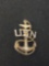 USN Sailor Motif Gold-Tone 1.5