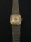 Square 18mm 10Kt Gold Filled Bezel Longinnes Designed Watch w/ Bracelet
