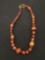 Wood & Sunstone Hand-Beaded 18