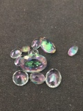 Various Size & Shape Lot of Eleven Mystic Topaz Gemstones - 24.20 Ctw