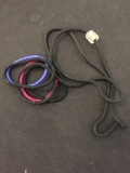 Lot of Five Stretchable Nylon Hair Bands, Nylon Rope & Two Hair Bobby pins