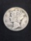 1928 United States Mercury Silver Dime - 90% Silver Coin