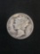 1937 United States Mercury Silver Dime - 90% Silver Coin