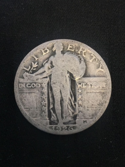 1926 United States Standing Liberty Quarter - 90% Silver Coin