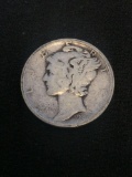 1927 United States Mercury Silver Dime - 90% Silver Coin