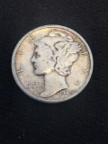 1945-S United States Mercury Silver Dime - 90% Silver Coin