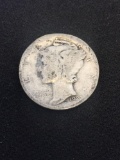 1920 United States Mercury Silver Dime - 90% Silver Coin
