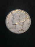 1935-S United States Mercury Silver Dime - 90% Silver Coin