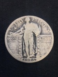 1926 United States Standing Liberty Quarter - 90% Silver Coin