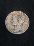 1937-S United States Mercury Silver Dime - 90% Silver Coin