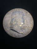 1952-D United States Franklin Silver Half Dollar - 90% Silver Coin