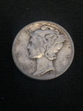 1943-S United States Mercury Silver Dime - 90% Silver Coin