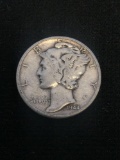 1944-S United States Mercury Silver Dime - 90% Silver Coin