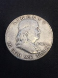 1948-D United States Franklin Silver Half Dollar - 90% Silver Coin