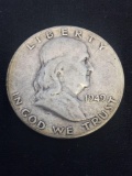 1949-S United States Franklin Silver Half Dollar - 90% Silver Coin