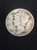 1931-S United States Mercury Silver Dime - 90% Silver Coin