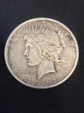 1922-D United States Peace Silver Dollar - 90% Silver Coin