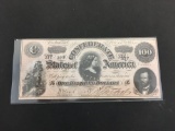 1964 Confederate $100 Bill Currency Note - No Information on Authenticity