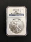 NGC Graded 2014 United States .999 Fine Silver Eagle - Early Releases - MS 69