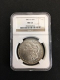 NGC Graded 1883-O United States Morgan Silver Dollar - MS 63