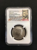 NGC Graded 2017-S United States Kennedy Silver Half Dollar - First Day Issue - SP 70 Enhanced Finish