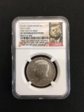 NGC Graded 2017-S United States Kennedy Silver Half Dollar - First Day Issue - SP 70 Enhanced Finish