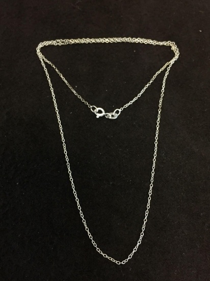 SU Made 18" Sterling Silver Cable Link Chain