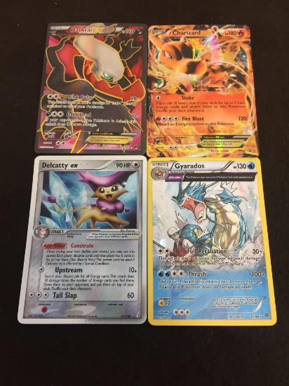 Lot of 4 Pokemon Holigraphic Cards!