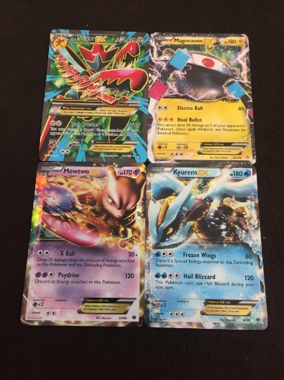 Lot of 4 Pokemon Holigraphic Cards!