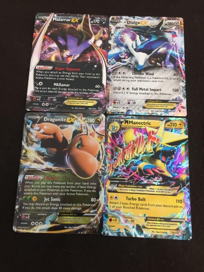 Lot of 4 Pokemon Holigraphic Cards!