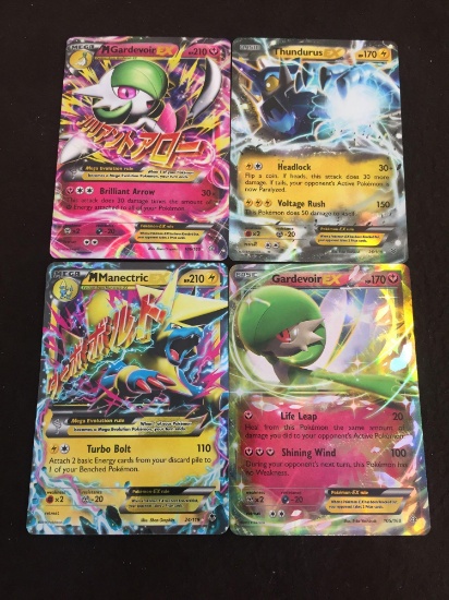 Lot of 4 Pokemon Holigraphic Cards!