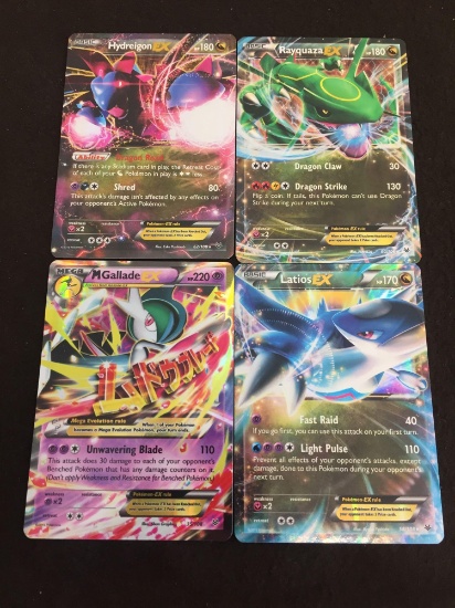 Lot of 4 Pokemon Holigraphic Cards!