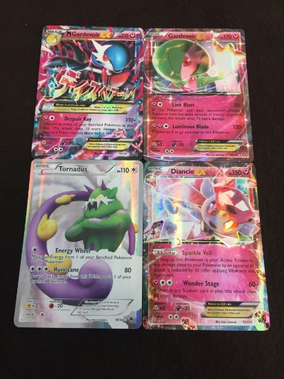 Lot of 4 Pokemon Holigraphic Cards!