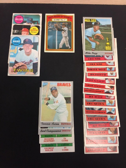 25 Count Lot of 1969-1979 Topps Vintage Baseball Cards