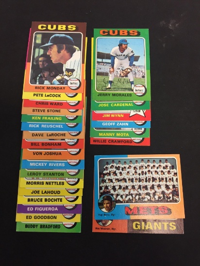 25 Count Lot of 1975 Topps Vintage Baseball Cards