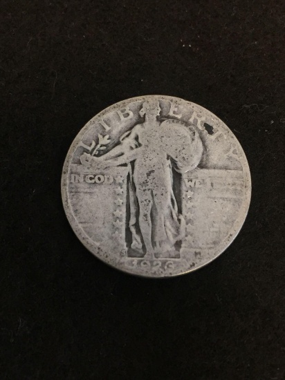 1926 Standing Liberty Quarter Vintage Silver US Coin