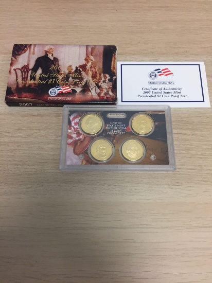 2007 United States Mint Presidential Dollar Coin Proof Set