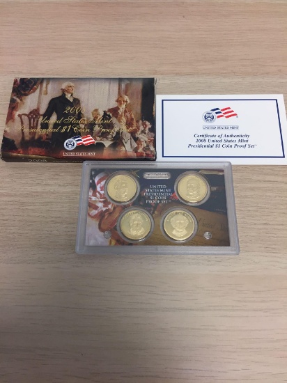 2008 United States Mint Presidential Dollar Coin Proof Set