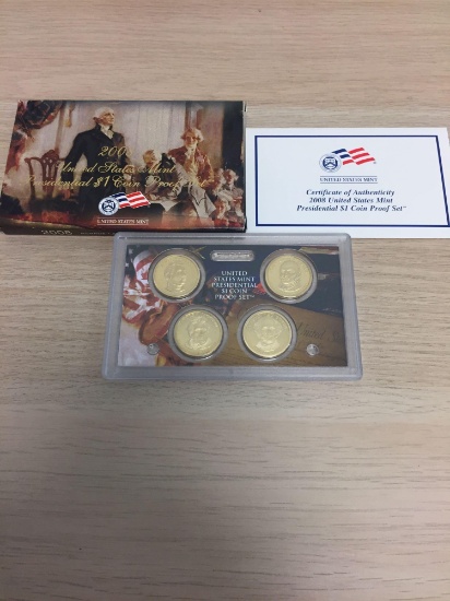 2008 United States Mint Presidential Dollar Coin Proof Set