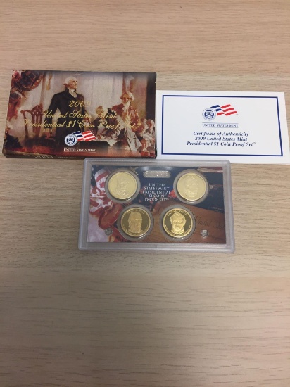 2009 United States Mint Presidential Dollar Coin Proof Set