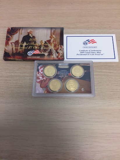 2009 United States Mint Presidential Dollar Coin Proof Set