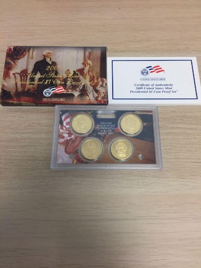 2009 United States Mint Presidential Dollar Coin Proof Set