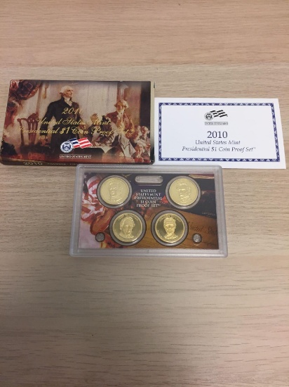 2010 United States Mint Presidential Dollar Coin Proof Set