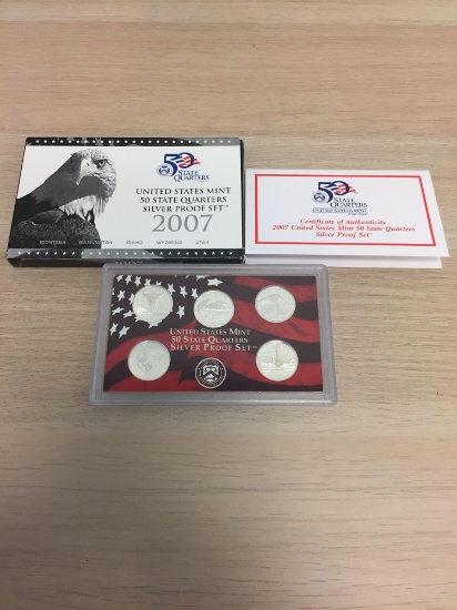 2007 United States 50 State Quarters Silver Proof Set