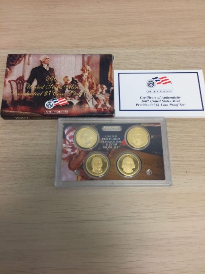 2007 United States Mint Presidential Dollar Coin Proof Set