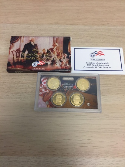 2007 United States Mint Presidential Dollar Coin Proof Set