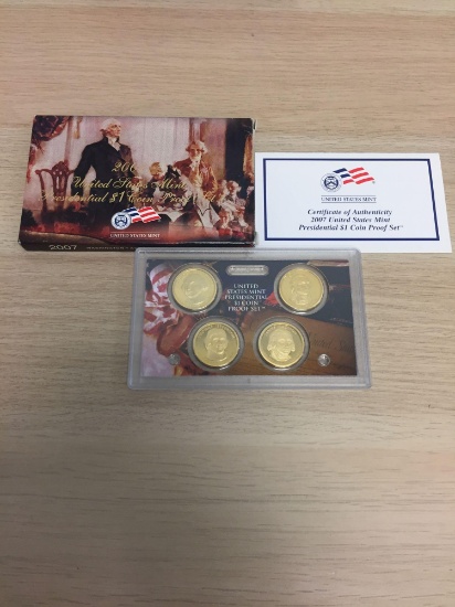 2007 United States Mint Presidential Dollar Coin Proof Set
