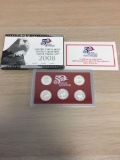 2008 United States Mint 50 State Quarters Silver Proof Set