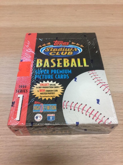 1993 Stadium Club Series 1 Baseball Sealed Wax Box